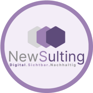 Logo Rund NewSulting | Digital | Sichtbar | SEO | GEO | Content | Meta Ads | NewSulting | Katja Dittmar